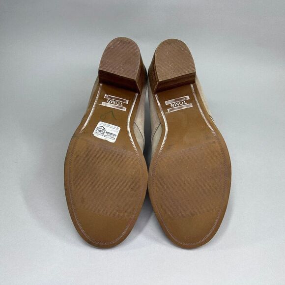 Toms Women's‎ Size 8 Lunata Tan Suede Lace Up Ankle Boots - Picture 11 of 13